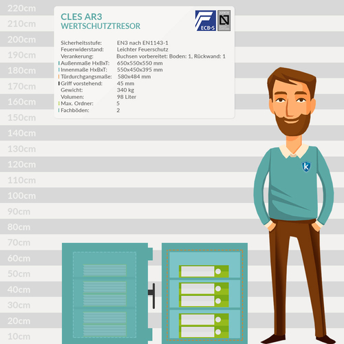 CLES protect AR3 Wertschutztresor